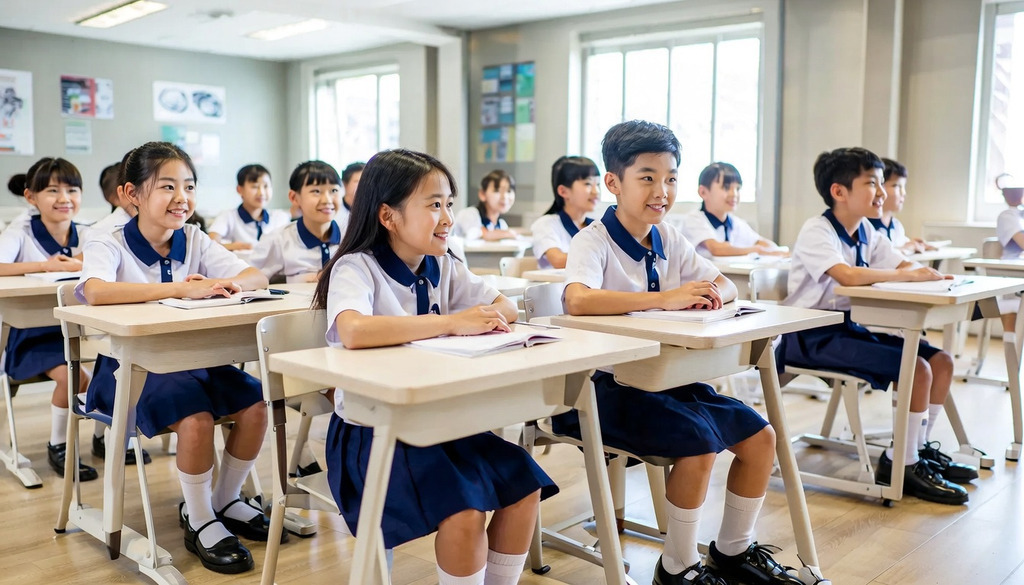有意為子女報讀2027/28學年官津小一的家長，可參考各區小學的小班教學情況。（AI生成圖）