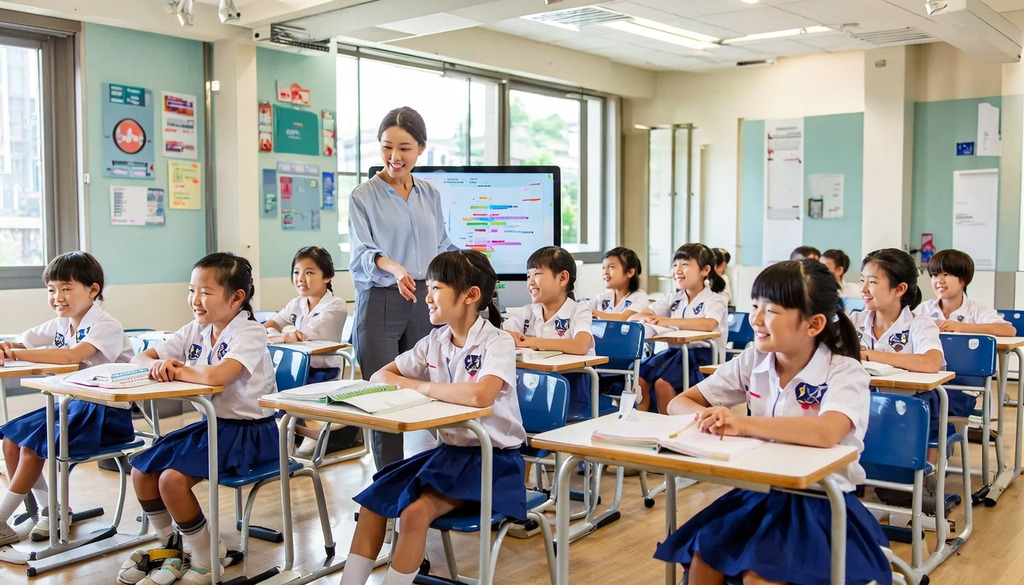 有意為子女報讀2027/28學年官津小一的家長，可參考各區小學的小班教學情況。（AI生成圖）